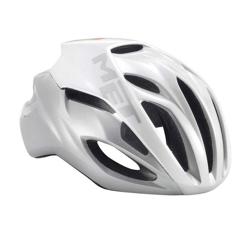 MET CASCO RIVALE BIANCO SILVER L(59/62)