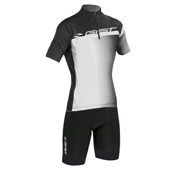 GIST COMPLETINO ESTIVO FLOW NERO BIANCO - Cicli Serino
