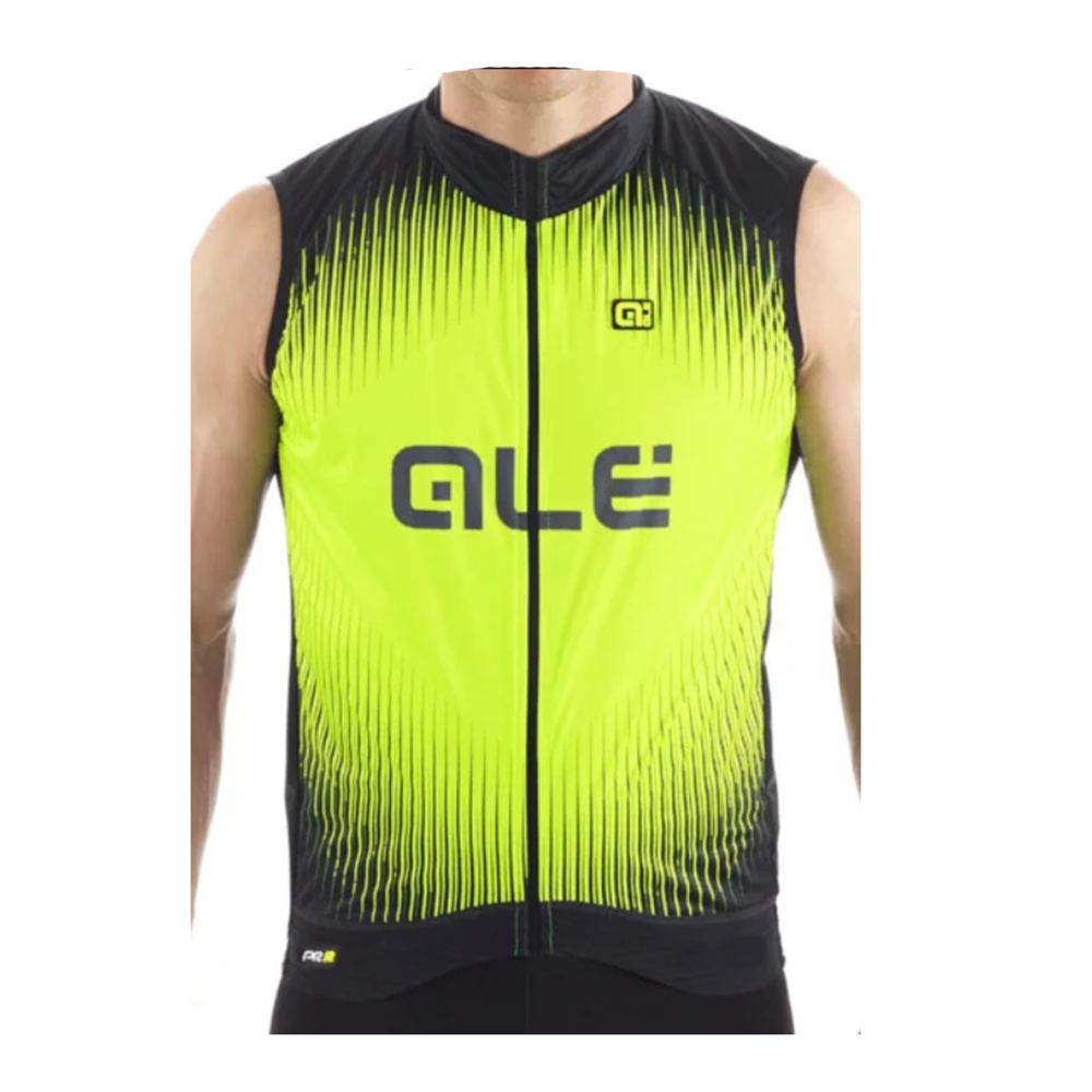 ALE' GILET PRR GRAPHICS KRAKATOA WIND Nero/Giallo - Cicli Serino