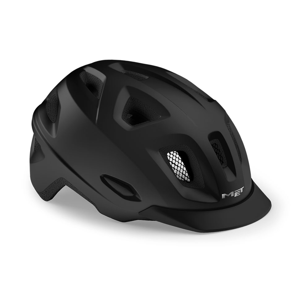 MET MOBILITE CASCO URBAN DA E-BIKE CON LUCE LED INTEGRATA NERO - Cicli  Serino