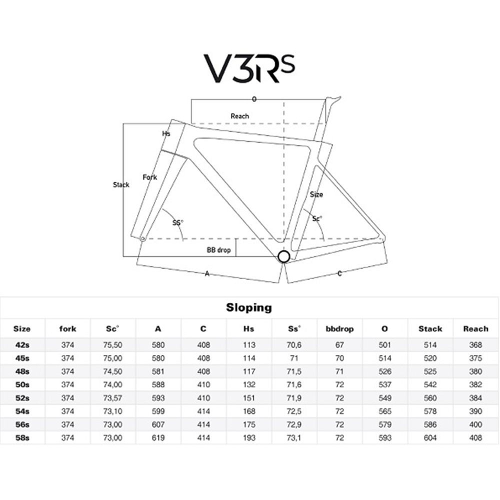 COLNAGO V3Rs TELAIO IN CARBONIO USATO MiS. 48s - Cicli Serino