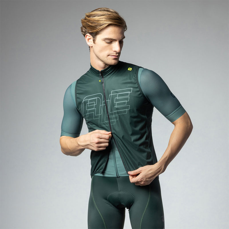 ALè GILET ANTIVENTO PR-E SAUVAGE VERDE BOSCO