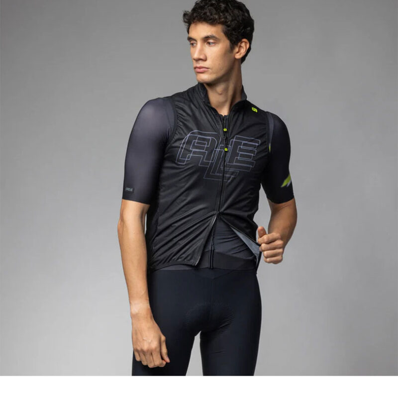 ALè GILET ANTIVENTO PR-E SAUVAGE NERO