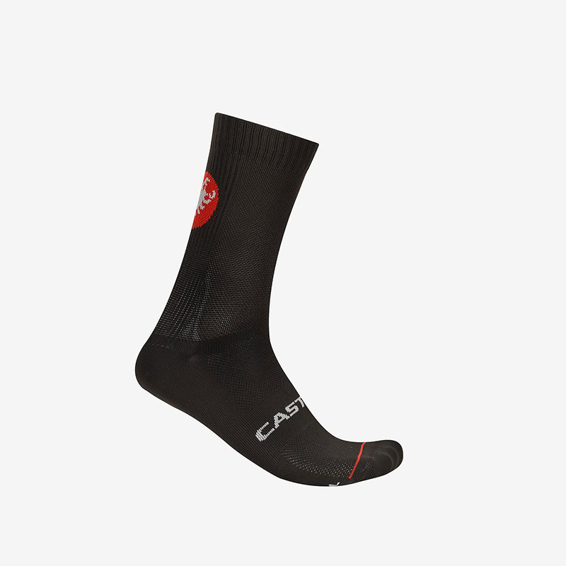 CASTELLI CALZE ESTIVE ENTRATA 18 BLACK
