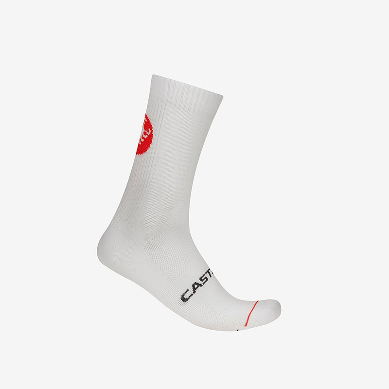 CASTELLI CALZE ESTIVE ENTRATA 18 WHITE