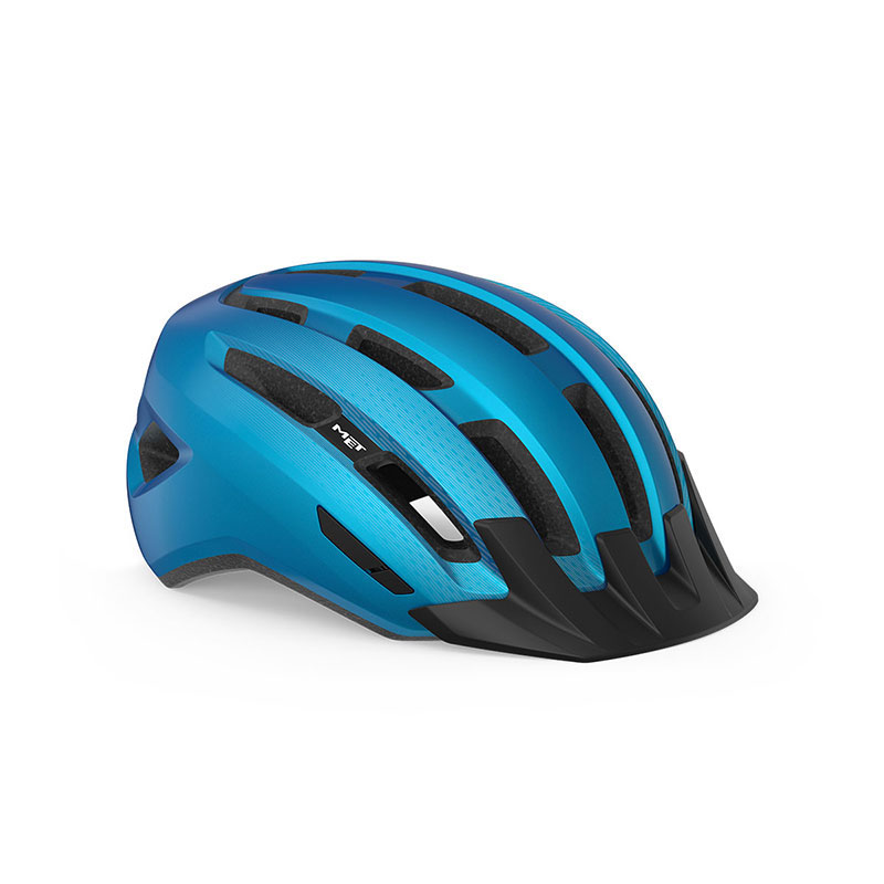 MET CASCO DOWNTOWN BLU LUCIDO